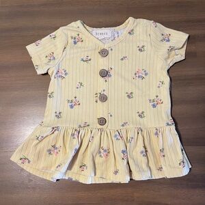 Floral Button-Down Baby Dress